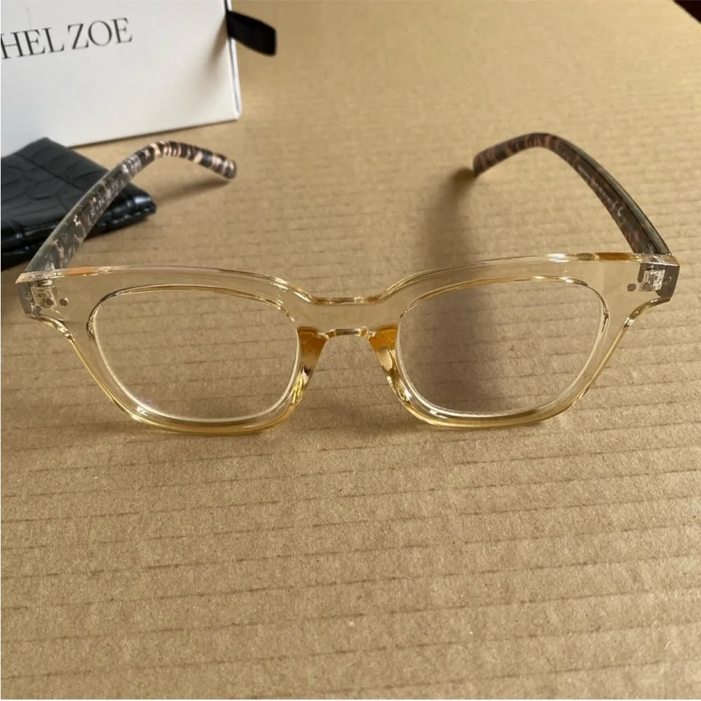 New Rachel Zoe Marnika Blue Light Protection Clear Non RX Glasses